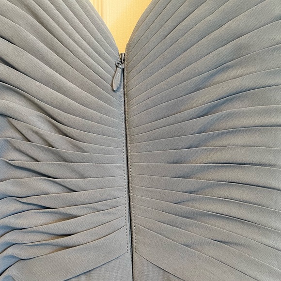 Azazie Dusty Blue Flora Dress - Picture 5 of 7